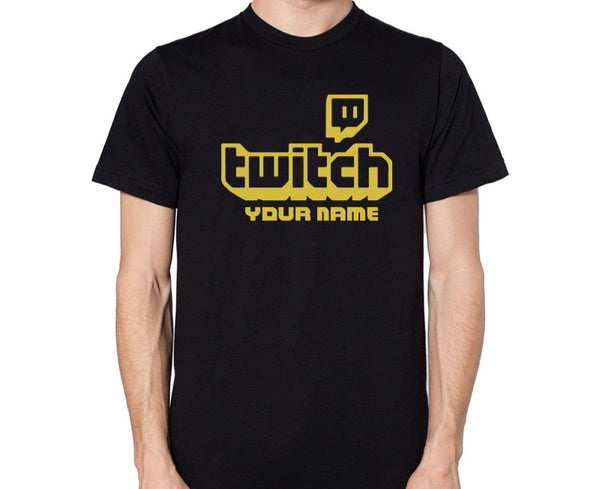 Personalised Twitch TV Gaming T-Shirt by KV